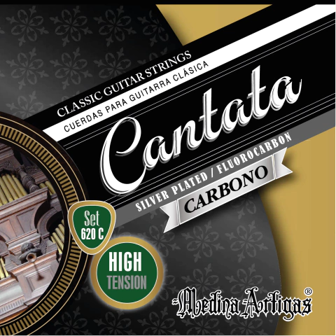 Encordado Cantata Carbono Plateado Guitarra Clásica Tensión Alta