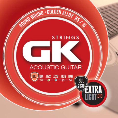 Encordado Gk .010 Guitarra Acústica