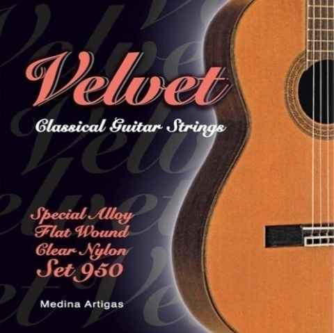 Encordado Velvet Guitarra Clásica Entorchado Liso